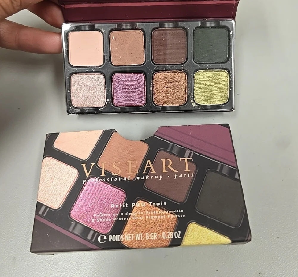 Viseart Petit Pro Eyeshadow Palette - Pink, Purple, Green, Gold